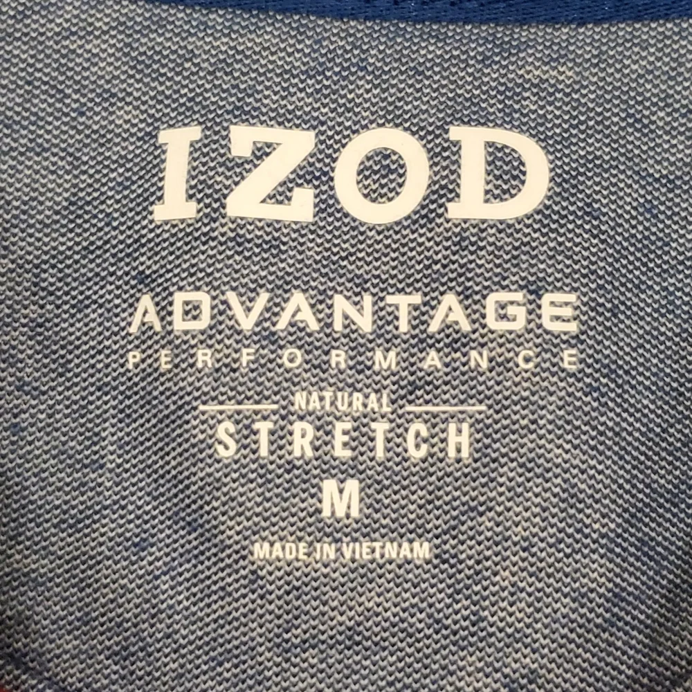 Mens Izod red, white, & blue Polo shirt size M